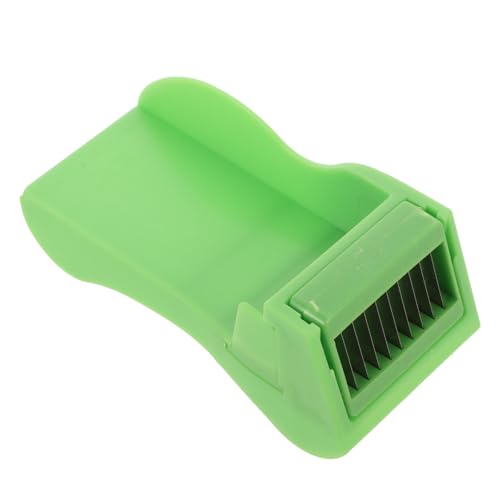 Hemobllo Cortadora de Judías Verdes Multifuncional Verde, Rallador y Trituradora de Verduras Seguro y Ligero para Cocina Doméstica, Protector de Corte, Fácil Limpieza y Uso Rápido