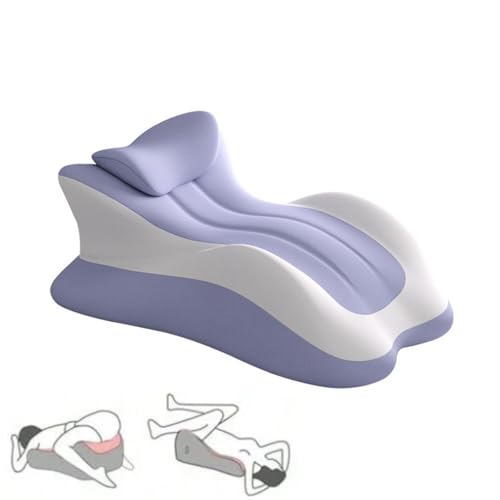 Memory Foam Wedge Pillow for Support & Leg Elevation, Purple