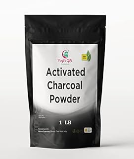 Activated Charcoal Powder Food Grade 1 LB | Grounded Activated Charcoal Powder for Drinks,Smoothies, Teeth, Skin & Soap Making | 100% Natural Detoxifier | Coconut Shells Based | Yogi's Gift®
