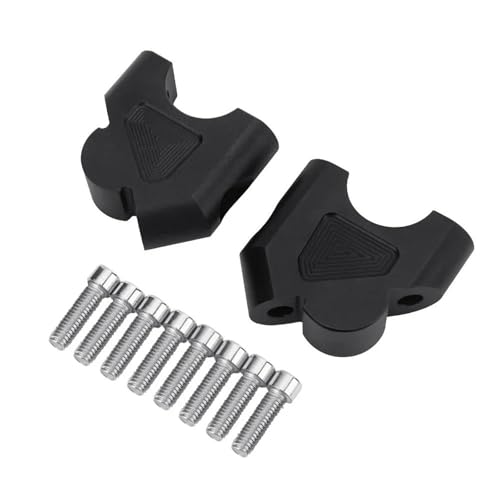 Elevadores de manillar negros para R1250GS y S1000XR que mejoran la postura en ruta