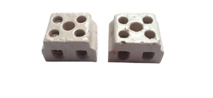 2 Way Ceramics Terminal Blocks,16A 240V High Temp Porcelain Ceramic Connectors for Electric Wire Cable (Terminal- Block-3 PCS)-image-22