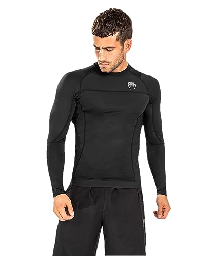 Venum Men's G-fit Air Rashguards Longsleeve-Black2
