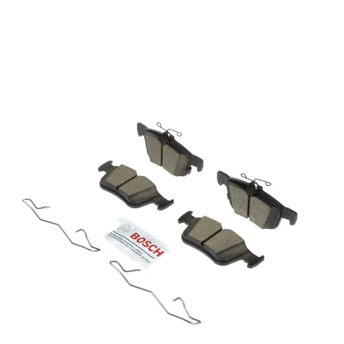 BOSCH BC1665 QuietCast Premium Ceramic Disc Brake Pad Set - Compatible with Select Ford Bronco Sport, Edge, Escape, Fusion, Maverick; Lincoln Continental, Corsair, MKC, MKX, MKZ, Nautilus + More; REAR