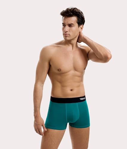 YESWEL Mens Boxers 10 Pack, Cotton Retro Boxer Shorts, Breathable Underwear Briefs, No Itchy Labels Underpants Multicolor01(M) - 2