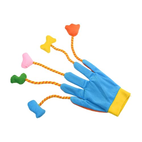 Gioco Tiragraffi per Gatti,Guanto in Peluche con Campanellino Integrato - Guanto Morbido per Interagire,Adatto a Gioco, Esercizio, Rafforzare il, Toelettatura Animali