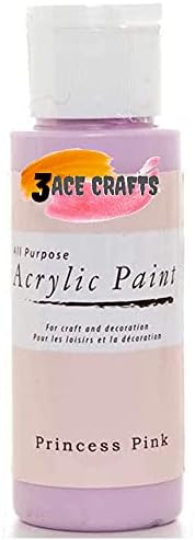 3 Ace Crafts Pack of 1  Sage - Acrylic Paint 59ml Craft Decoration Kids, Garden Furniture Ornament, Outdoor Wood Paint, Air Drying, Modelling Clay Palette, Plastic, Canvas Board, Paper