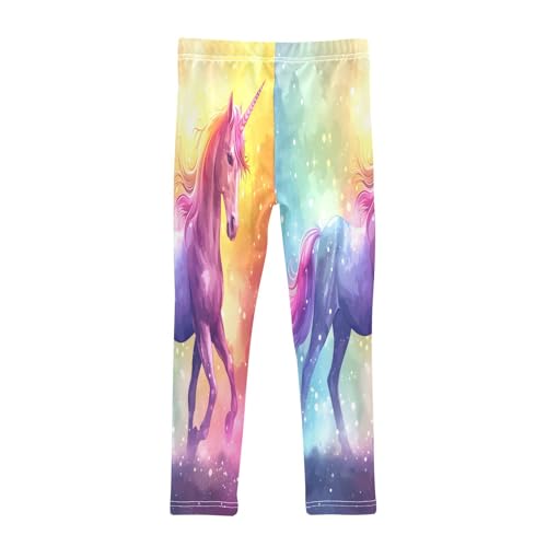 Toddler Girls Leggings Printed Yoga Pants Leggings Rainbow Unicorn for Kids2