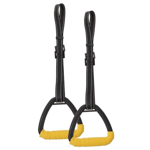 GAROZATION Children's Gymnastic Rings Set Exercise Rings for Boys and Girls Strength Training Equipment Portable Home Fitness Exercise Tools