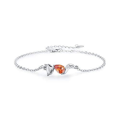 Bracelet ajustable renard en argent 925, fini les erreurs de taille