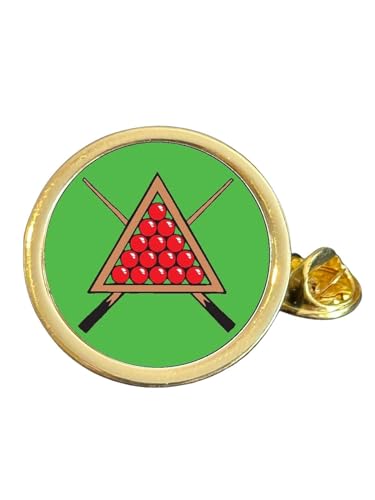 Pin's en forme de triangle de snooker (C) plaqué or en forme de dôme dans un sac, Métal