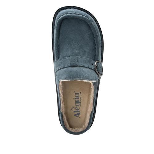 Image of Alegria Women's Brigid Leather Moc Toe Open Back Clog with Heel Cup | Casual Shoes