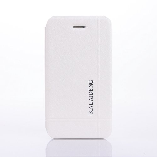 KALAIDENG ICE For New Huawei Honor 3X - Leather with Back Stand Flip Cover Case- White