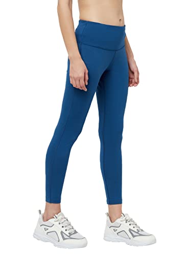 Image of TRUEREVO Sports Leggings for Women-Stretch Dryfit High Waist 7 /8th Gymwear Pants with Back Zipper Pocket-Quick Dry Activewear-Training Tights- for Yoga, Sports, Gym, Workout and Running