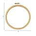 Bulk Buy: Darice DIY Crafts Wooden Embroidery Hoops Round 5 inches (6-Pack) 39103