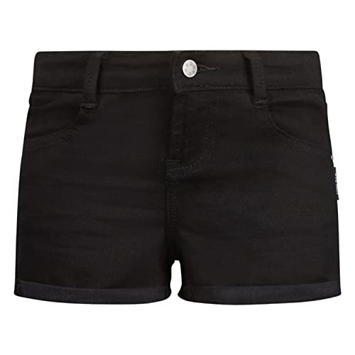 Short en denim fille Tiarra noir aux finitions soignées en jean haut de gamme