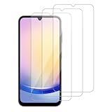 WowFluy 3 Pack for Samsung Galaxy A25 5G Tempered Glass Screen Protector, Scratch-Proof, Bubble-Free,HD Transparent, 9H Hardness,Bubble Free,Case Friendly