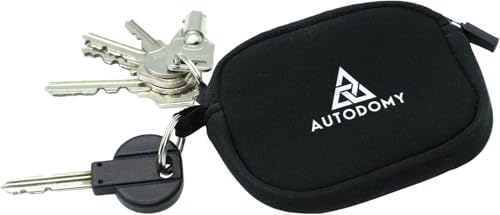 Autodomy Porte Clef Moto | Porte Clé Moto en Néoprène | Porte Monnaie Porte Cles pour Voiture Quad ATV avec Anneau Interne et Externe