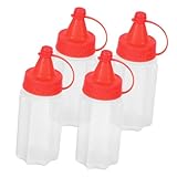 funomocya accessori 4 pz mini bottiglia per spremere la salsa bottiglie per olio bottiglie olio bottiglia dispenser di ketchup bottiglie di salsa di spremere le bottiglie insaccato pp