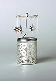 motiv teelichter ostern Glaskarrussel Teelichthalter Windlicht aus Metall und Glas