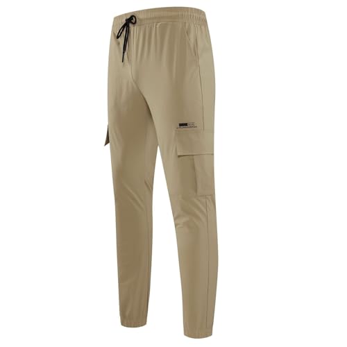 Pantalones cargo de hombre elásticos con corte slim para uso diario