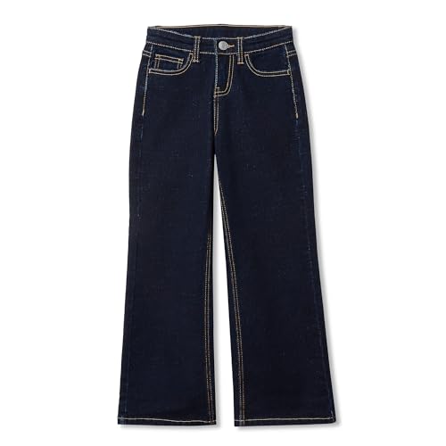 Lands' End Girls Wide Leg Denim Jeans