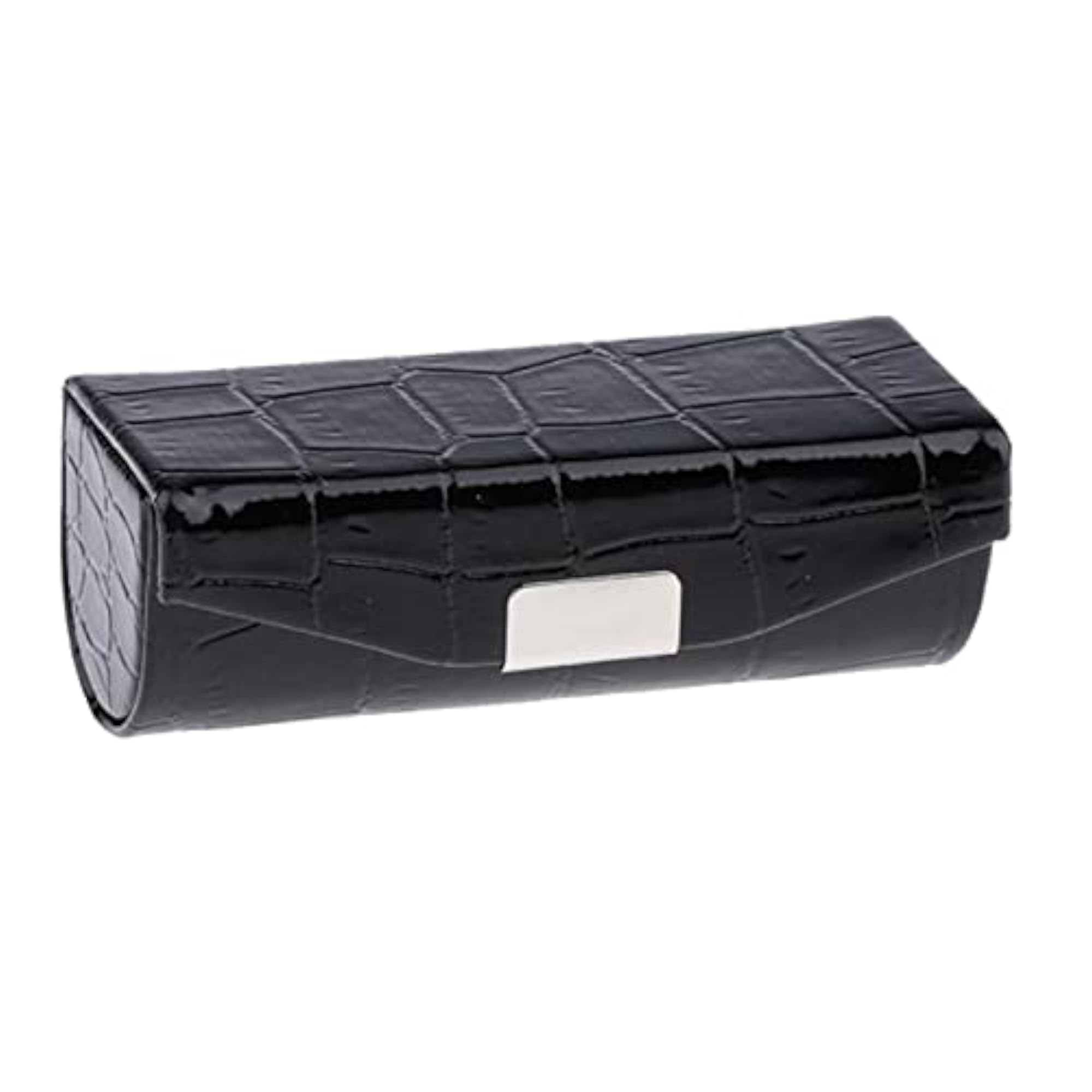 3x PU Leather Lipstick Case Holder in Dark Brown, Black, and Brown