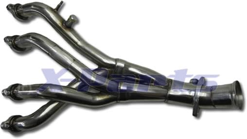 TA-TECHNIX Edelstahl Fächerkrümmer mit Montagematerial + Dichtung und EU-Gutachten poliert EVOFÄG28V für 1,8 l + 2,0 l G60 Typ 8V 1L
