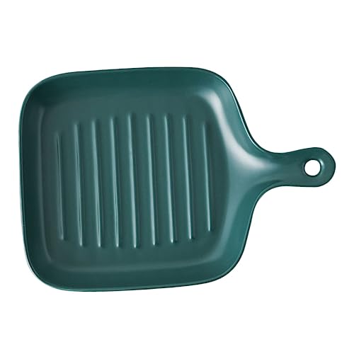 Cabilock 1 Pz pirofila in porcellana teglia per il pane Telaio da forno piastra per la cottura del pane piastra da forno utensili da cucina teglia da cucina ceramica Green