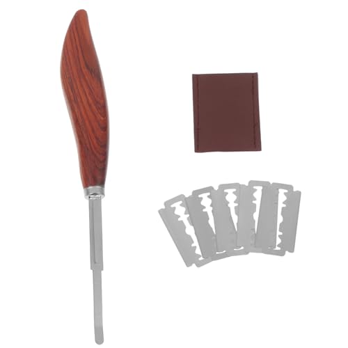 KICHOUSE 1 Juego cortador de pan puntuación de madre cojos cuchillos acero inoxidable cortador de pastelería herramientas herramienta de puntuación de pan crema suite