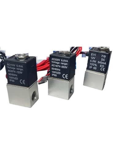 Électrovanne laiton 24V normalement fermée direct-acting 1/4 pouce - 5