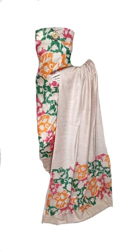 Image of Bhagalpuri Women unstitched Katan Slub Madhubani Screen Print suit Women Unstitched Salwar Suit Dress Material For women & Girls RF174