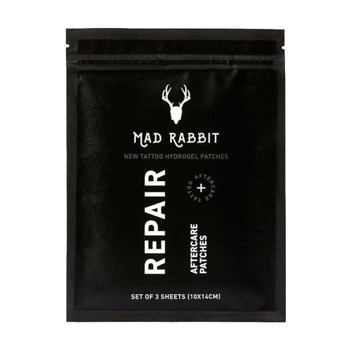 Mad Rabbit Repair New Tattoo Hydrogel Patches, 3 Sheets