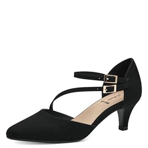 s.Oliver Damen Pumps mit Riemen Spitz Elegant