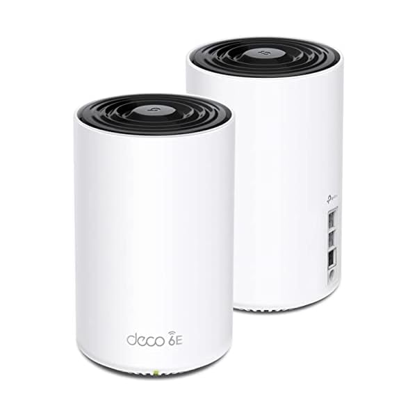 TP-Link Deco AXE5400 Tri-Band WiFi 6E Mesh System(Deco XE75 Pro) – 2.5G WAN/LAN Port, Covers up to 5500 Sq.Ft, Replaces WiFi Router and Extender, AI-Driven Mesh, New 6GHz Band, 2-Pack
