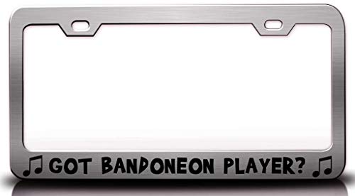 Custom Brother - GOT BANDONE╙N Player with Music Note Metal Car SUV Truck License Plate Frame Ch x64