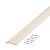 M-D Building Products 74336 Fluted 1-3/8-Inch by 72-Inch Carpet Trim, Almond