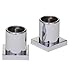 Valsan 67604ES Braga 1 3/4" Wall Mount One Pair Shower Rod Brackets In Satin Nickel