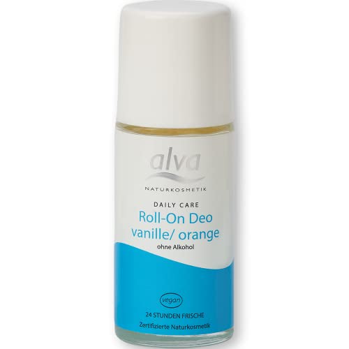Alva Daily Care Organic Roll On Deodorant Vanilla & Orange, 50ml