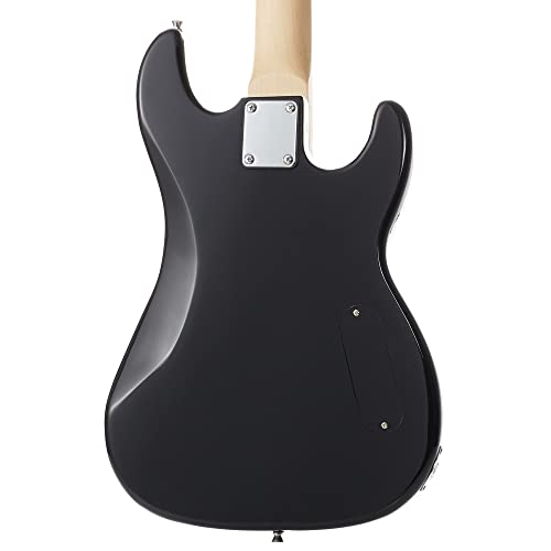 Davison Guitars Left Handed Electric Bass Guitar with 15-Watt Amp, Sunburst - 4 String Full Size Beginner Kit with Gig Bag and Accessories - Image 4