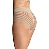 Leonisa-everyday-tummy-control-thong-for-women-Butt-lifter-effect-underwear Leonisa Women's No Show Invisible Comfy Tummy Control Classic Panty,Nude,X-Large,X-Large,Nude