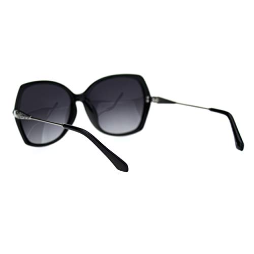 Polarized Womens Rhinestone Bling Hinge Oversize Butterfly Chic Sunglasses4