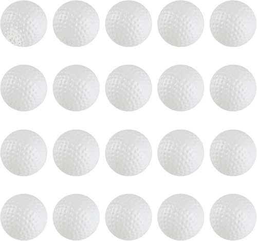 WangChaoJiu 26 STK Golfbälle Weiß, 41mm Hohl Golfball, Kunststoff Golf Bälle Golf Balls, Plastik Air Flow, Golfübungsball Geschenke für Männer Frauen...