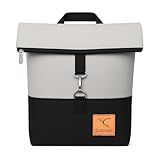 Granori® Fahrrad Gepäckträger Rucksack | 2-in-1 Gepäckträgertasche für Herren & Damen mit Klickfix Schnellbefestigungssystem für E-Bike, Citybike, Mountainbike (Grau)