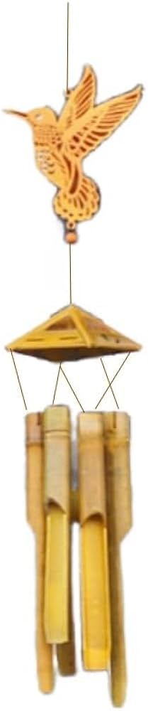Amazon.co.jp: zjdgweh 竹風鈴 生命の樹 竹製風鈴キット 自然な装飾