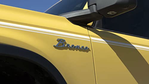 OEM M-1447-BSS Silver Script Heritage Edition Fender Emblem Made for Bronco 2021-2024 - Thumbnail 2