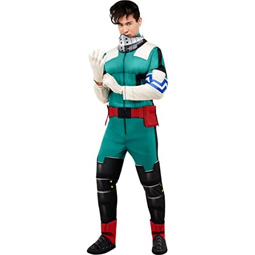 Rubie's My Hero Academia Izuku Midoriya Deluxe Disfraz para hombre, como se muestra, talla L