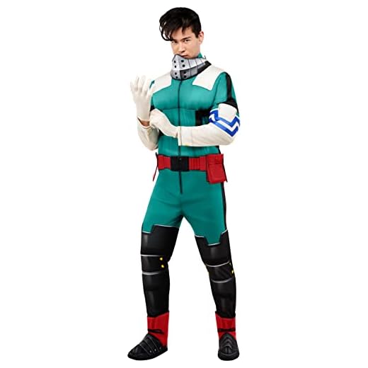 Rubie's My Hero Academia Izuku Midoriya Deluxe Disfraz para hombre, como se muestra, talla L