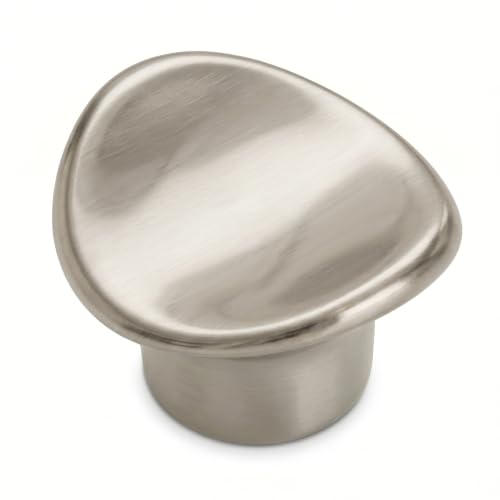 Image of JAGGER JAG401 Drawer Knobs for Home & Office - Durable and Elegant Stainless Steel Door Knob for Cabinets, Cupboards & Dressers (2, Satin (CURV Round))