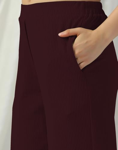 Image of Selvia Women's Lycra Straight Korean Style Trouser, Regular Fit Casual Pants
