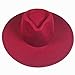 Wide Brim Vegan Felt Rancher Hat for Adults - Unisex Fedora Hat with Adjustable Inner Drawstring